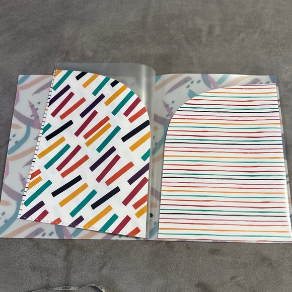Thirty-One Large Zipper Pouch Happiness Looks Good On You Canvas 13”x10” Folders - Picture 10 of 12